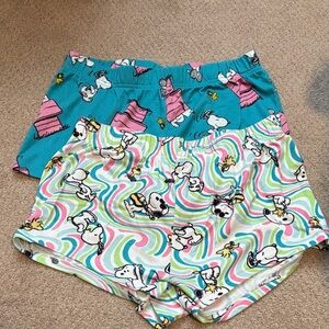 Set of 2 Peanuts Pajama Shorts